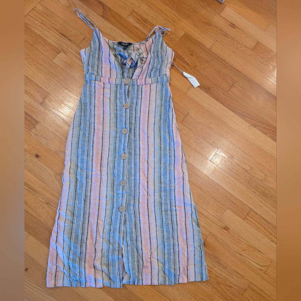 Indigo Rein Striped Dresd